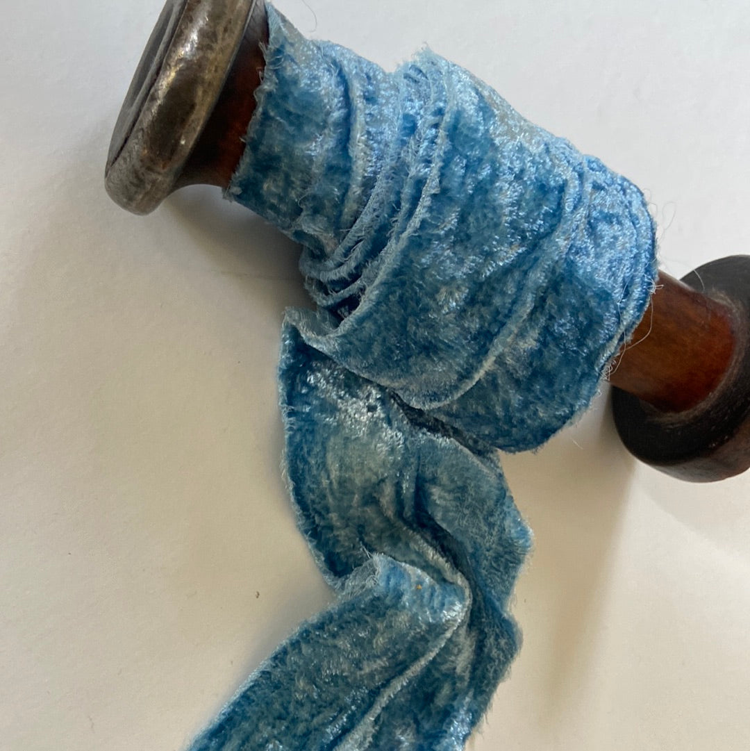 Icy Blue Velvet – Silk & Sumac