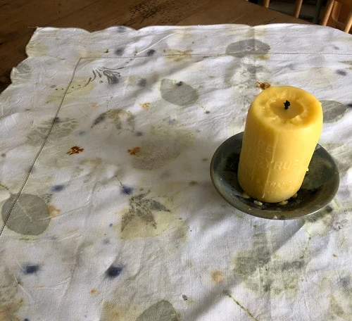 Ecodyed Linen Tablecloth #3