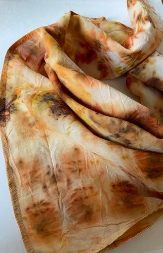 Orange and Sienna organic cotton bandana