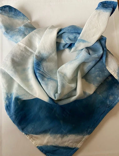 Organic Cotton Indigo Bandana #1