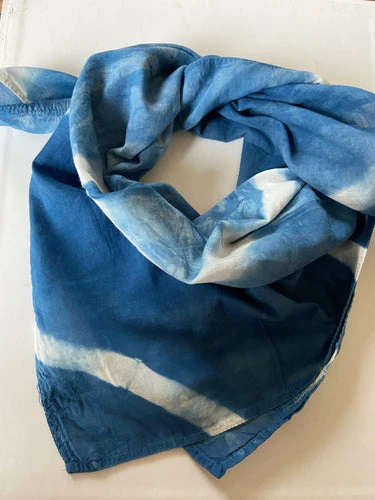 Organic Cotton Indigo Bandana #2
