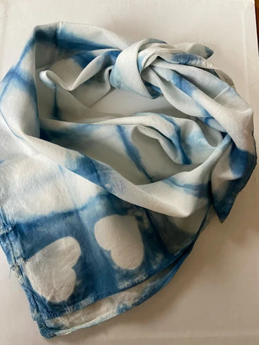 Organic Cotton Indigo Bandana #3