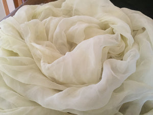 Pale Yellow  silk styling cloth