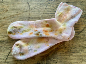 Valentine socks and scrunchie set #1