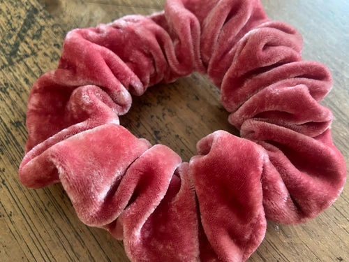 Rose Velvet Scrunchies