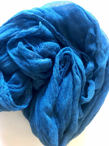 Blue cheesecloth