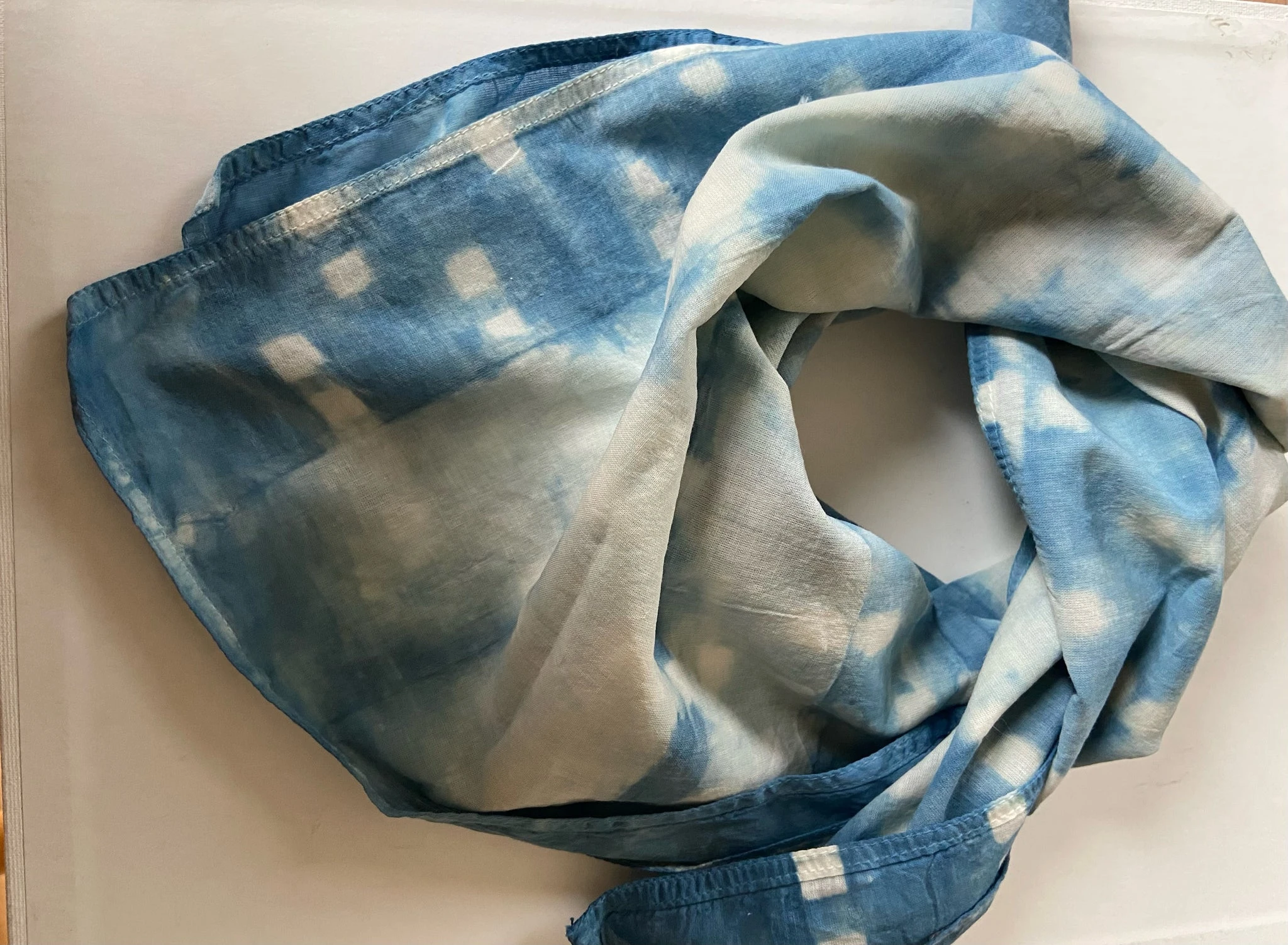 Organic Cotton Indigo Bandana #4