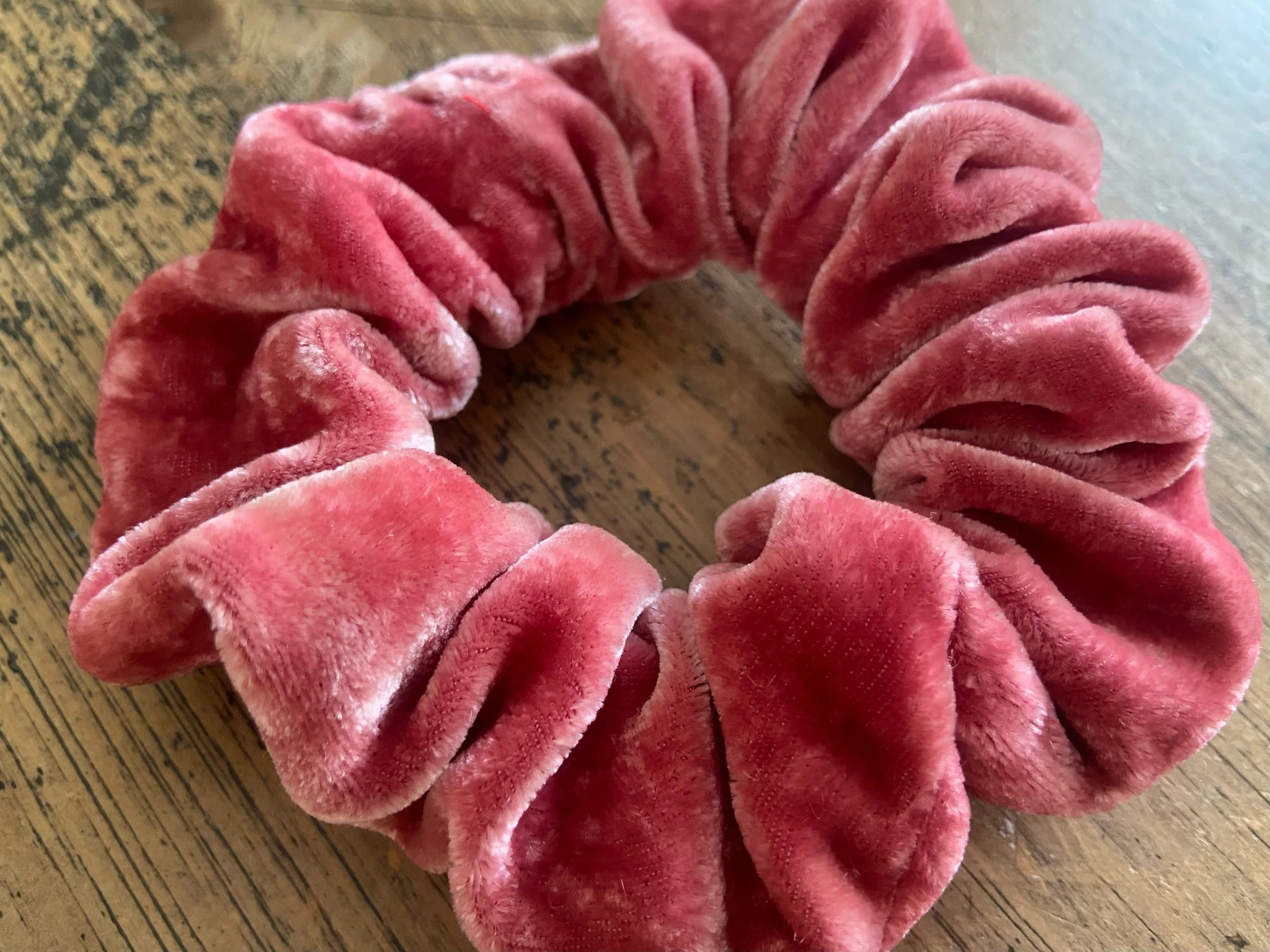 Rose Velvet Scrunchies